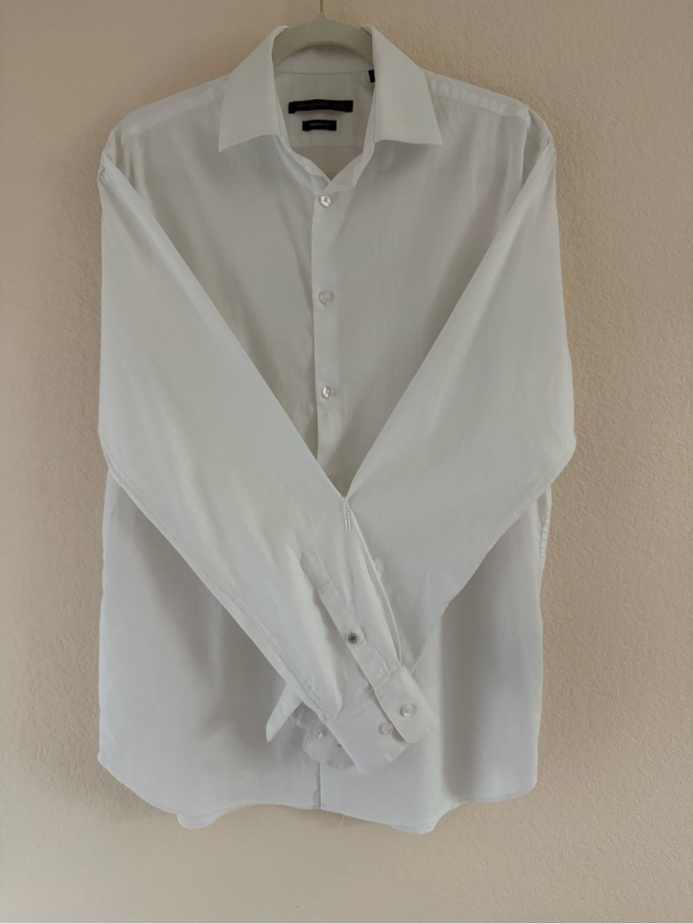 John Varvatos White Dress Shirt - Classic Collar